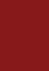 Color sample of a bright red metal panel.