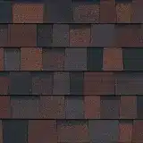 Color sample of Owens Corning Bourbon architectural shingles.