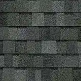 Color sample of Owens Corning Estate Gray architectural shingles.