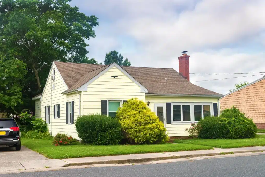 asphalt roof replacement with chimney