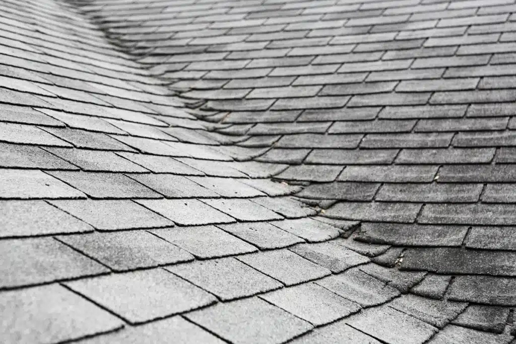 asphalt roof with granule loss 