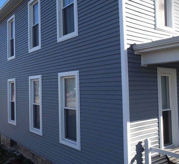 Custom windows ordered from Polaris beautifully installed for homeowner by SMR Home Pros.