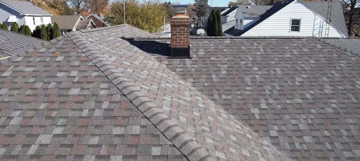 Colonial Slate asphalt shingles provided by Owens Corning and installed by SMR Home Pros