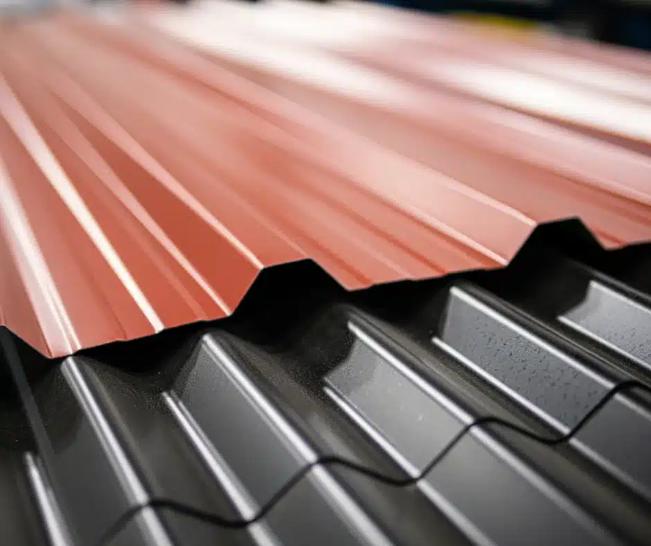 corrugated metal roofing panels