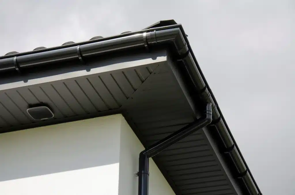 eaves of a house-black eaves
