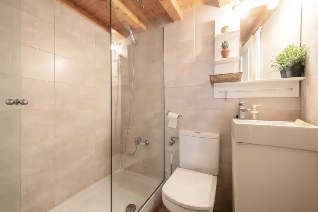 bathroom earth colors small