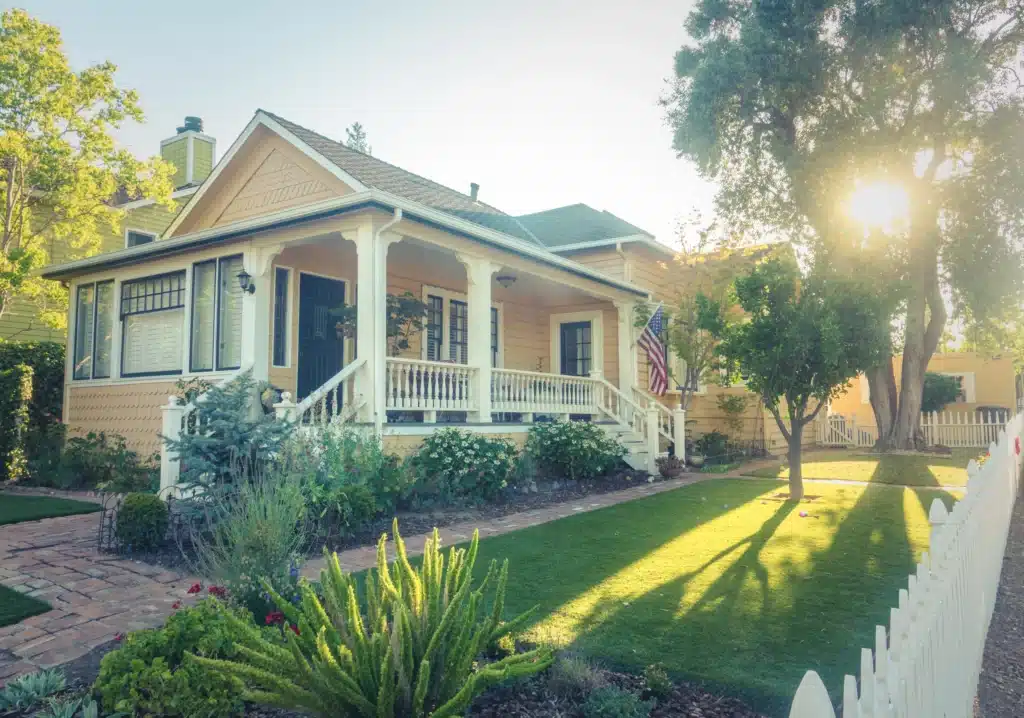 A home with summer roof maintenance taken care of