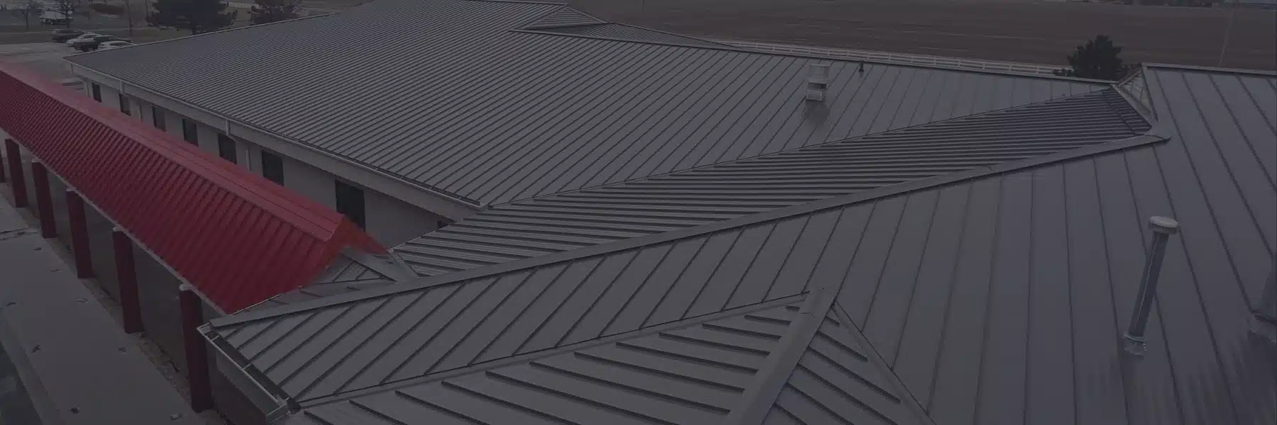 Commercial metal roofing project showcasing SMR HomePros ability to complete large scale projects.