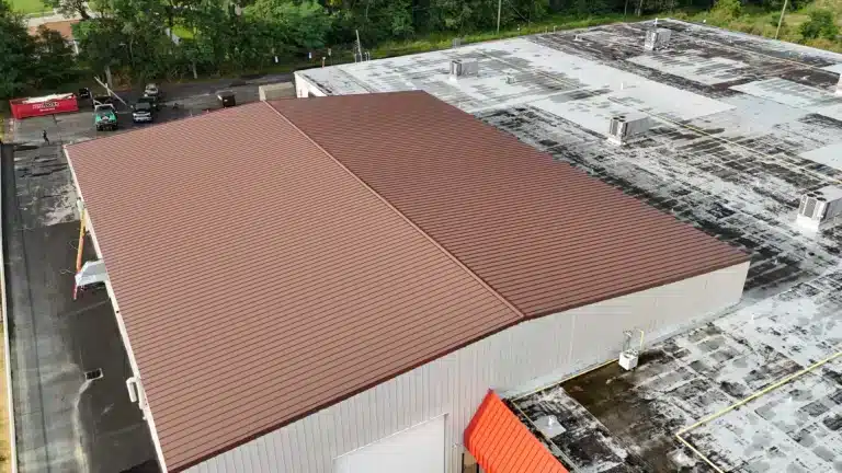 A New Commercial Metal Roof in Mansfield