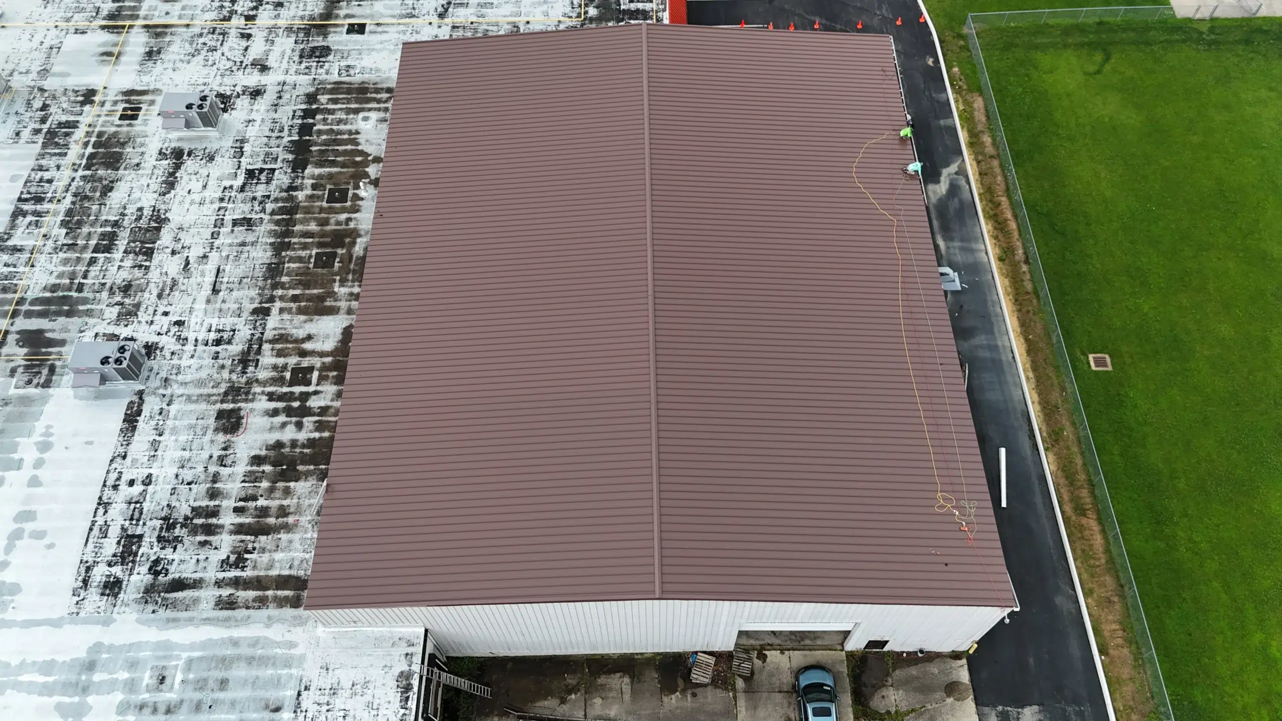 A New Commercial Metal Roof in Mansfield
