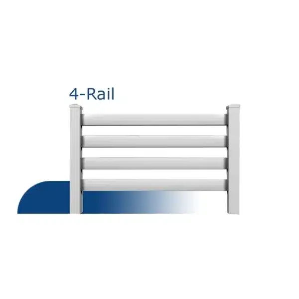 rail vinyl fence