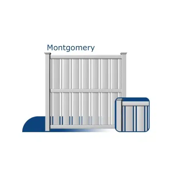 Montgomery vinyl fence