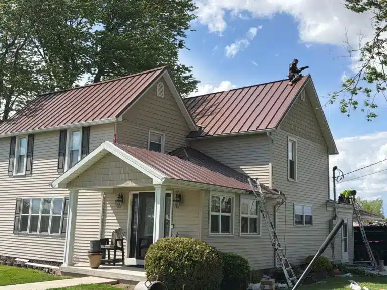 standing seam metal roofs in Deshler